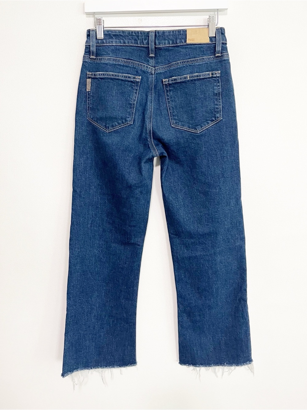 PAIGE Leenah Ankle Wide Leg Crop Jeans in Gracie Lou Wash Size 26 - Picture 8 of 11